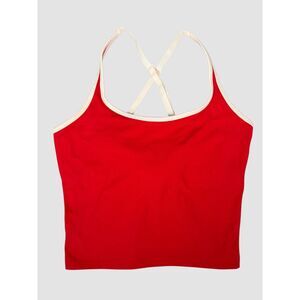 PINK Victoria’s Secret Red Crop Top Sports Bra Size XL
